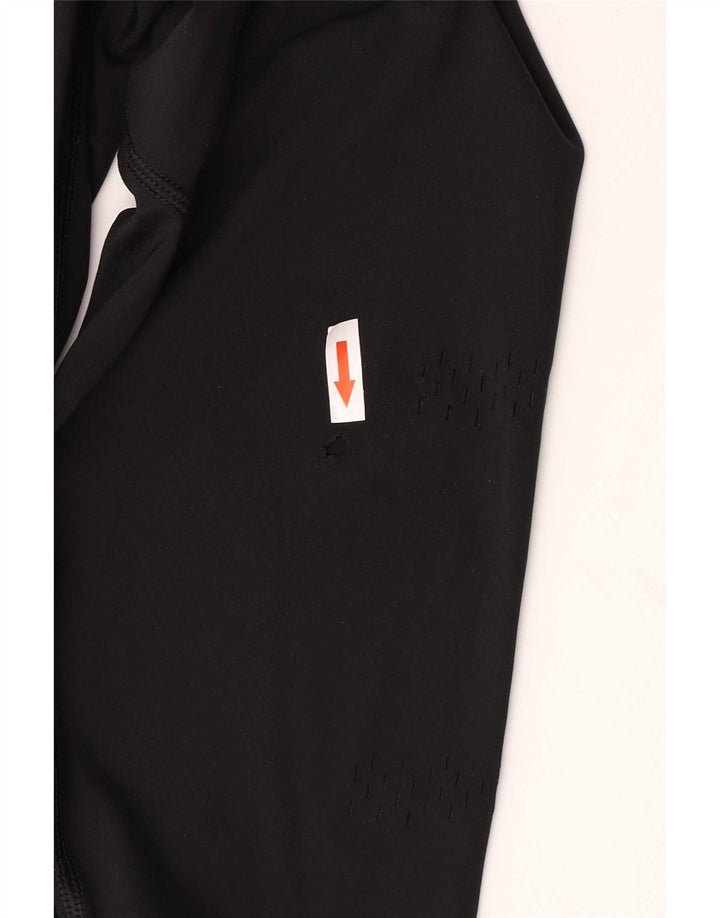 Leggings femininos Reebok de cintura alta pequenos nylon preto