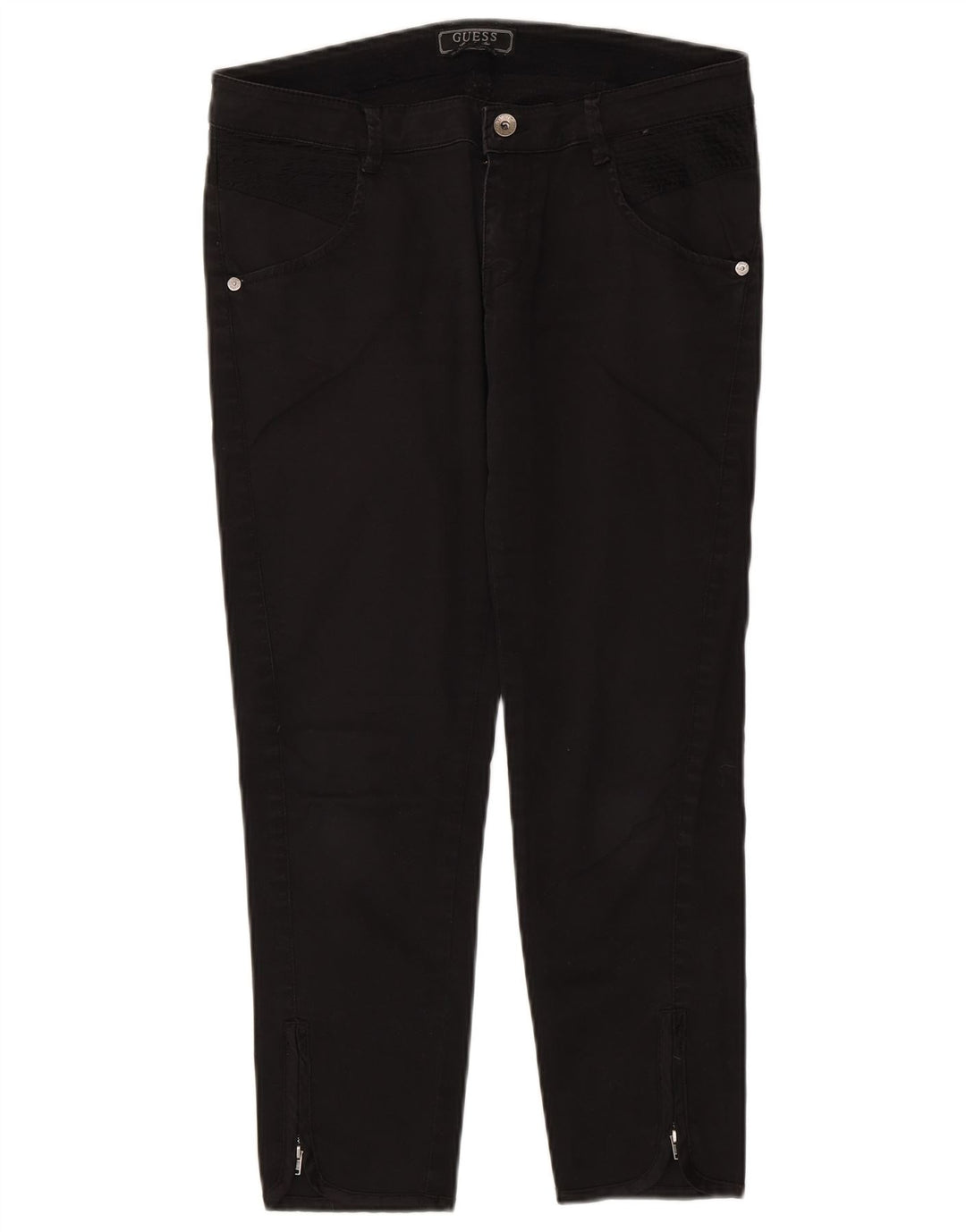 Calça feminina Guess W30 L25 preta de algodão