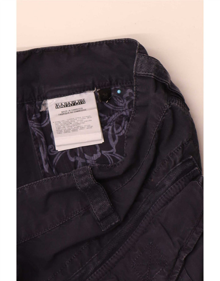 Shorts cargo masculino Napapijri W36 grande algodão azul marinho