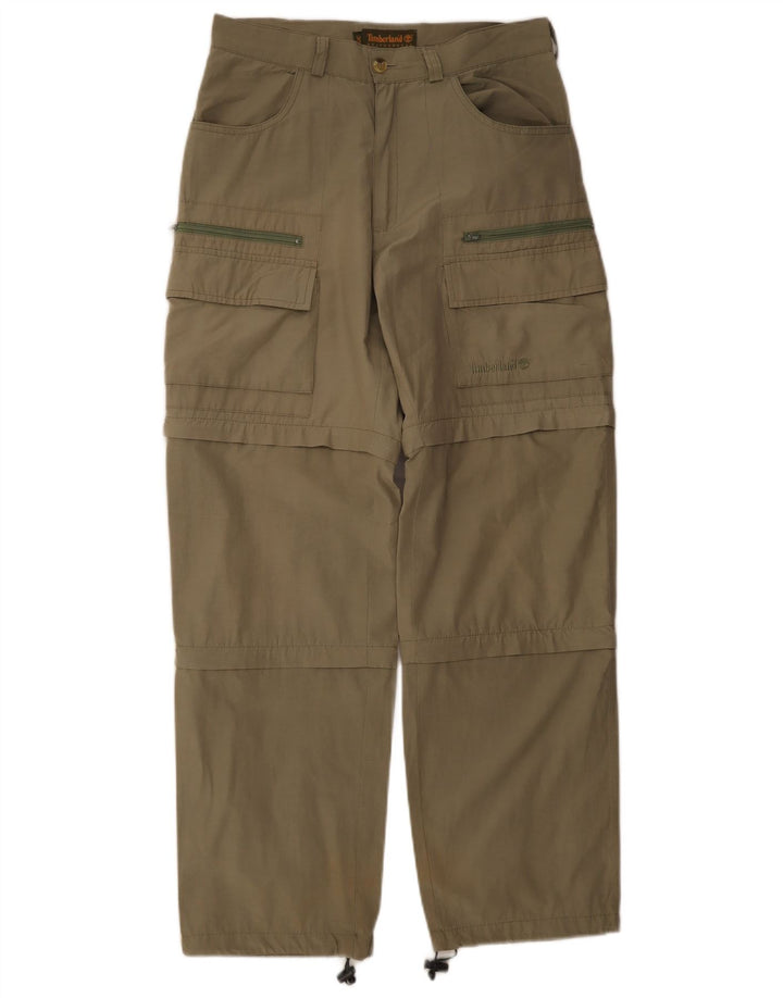 Calça cargo reta masculina Timberland W30 L30 cáqui