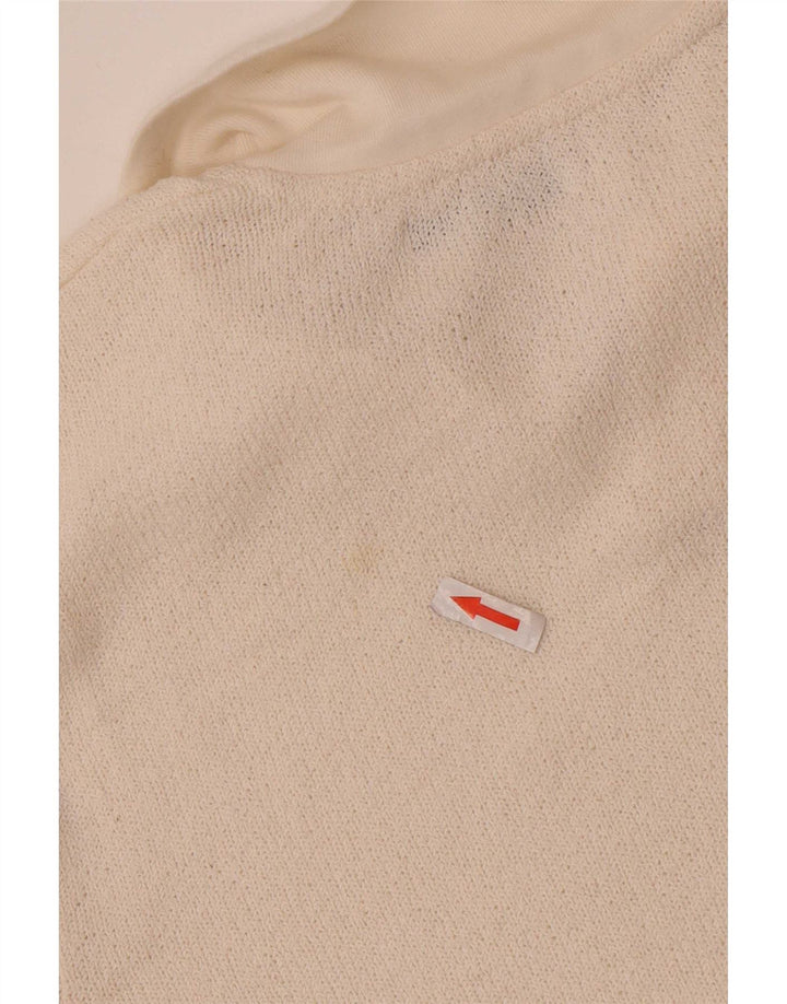 Camisa polo masculina Zara pequena off white