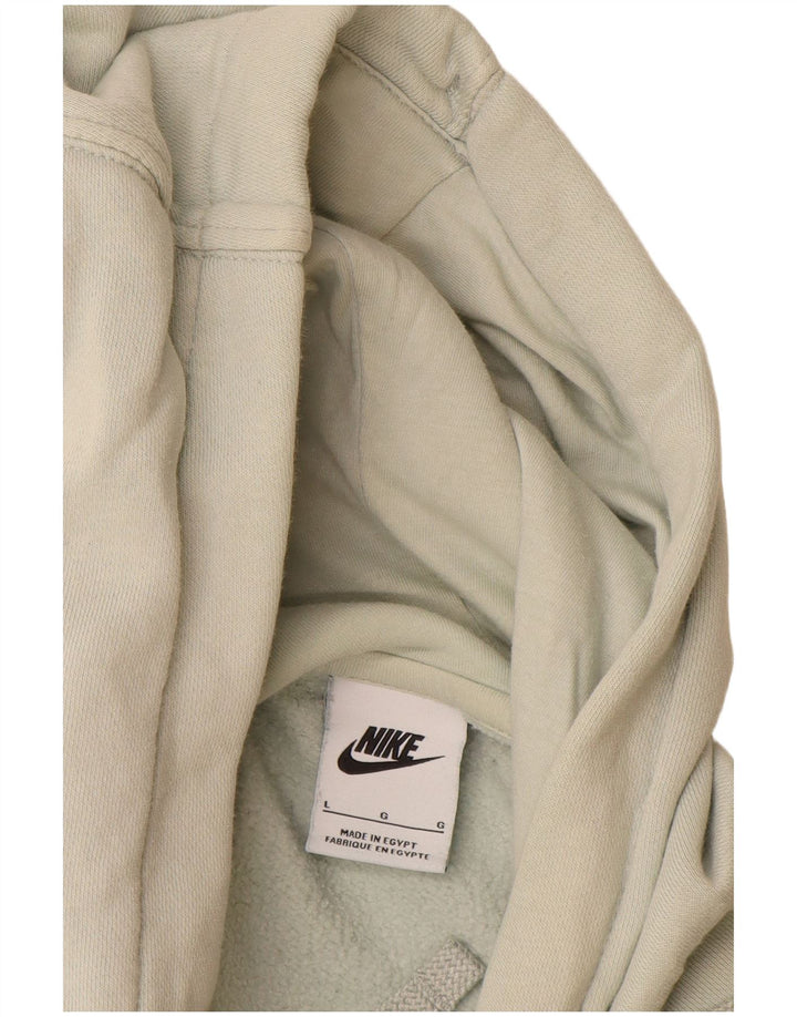 Suéter Nike masculino com capuz grande de algodão branco
