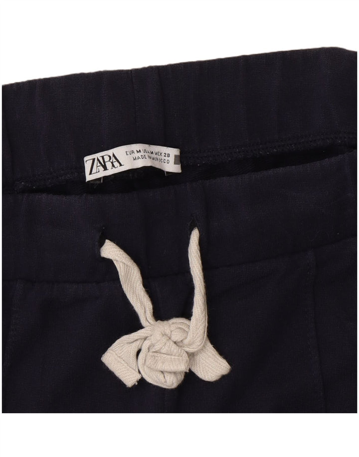 Calça de treino feminina Zara Reino Unido 12 bloco colorido azul marinho médio