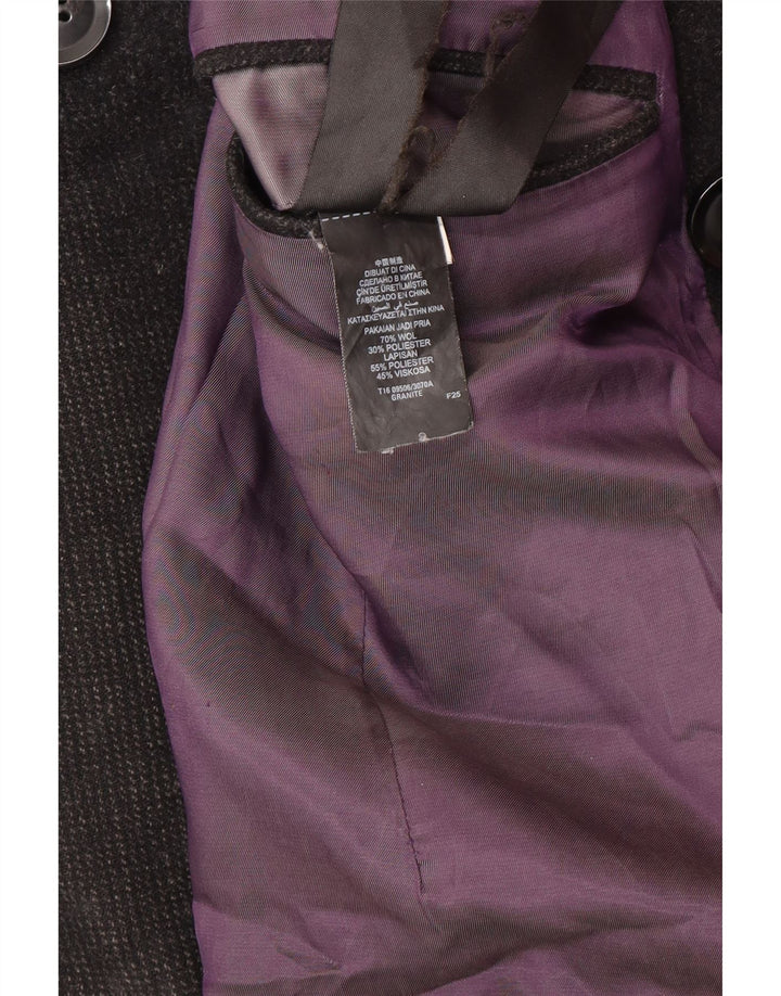 Casaco masculino Marks & Spencer Pea UK 38 lã preta média