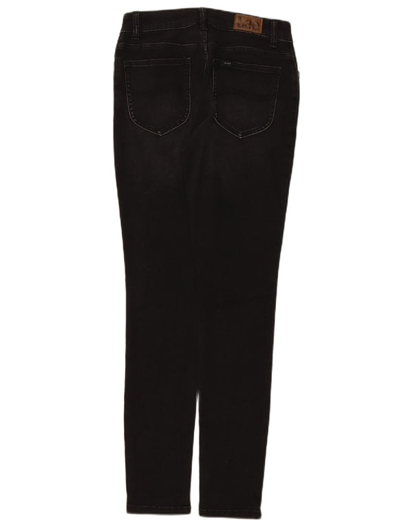Lee Womens Legendary Skinny Jeans W28 L31 Algodão Preto