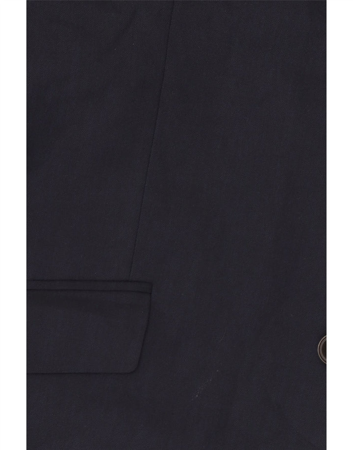 Jaqueta blazer masculina de 2 botões MARKS & SPENCER Reino Unido 42 grande azul marinho