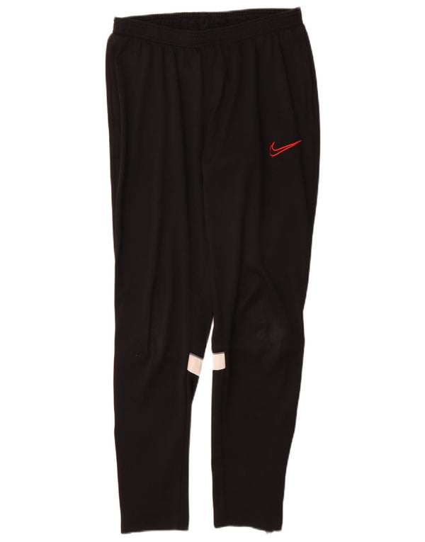 Calça de treino masculina Nike Dri Fit médio preto colorblock poliéster