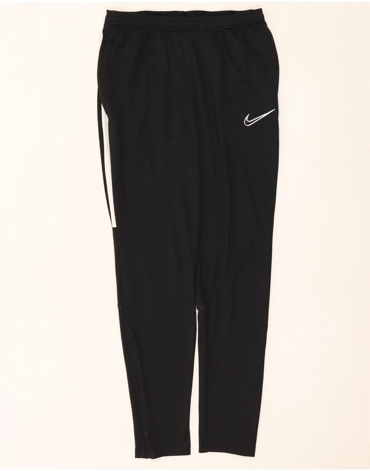 Calça de treino masculina Nike Dri Fit médio preto colorblock poliéster
