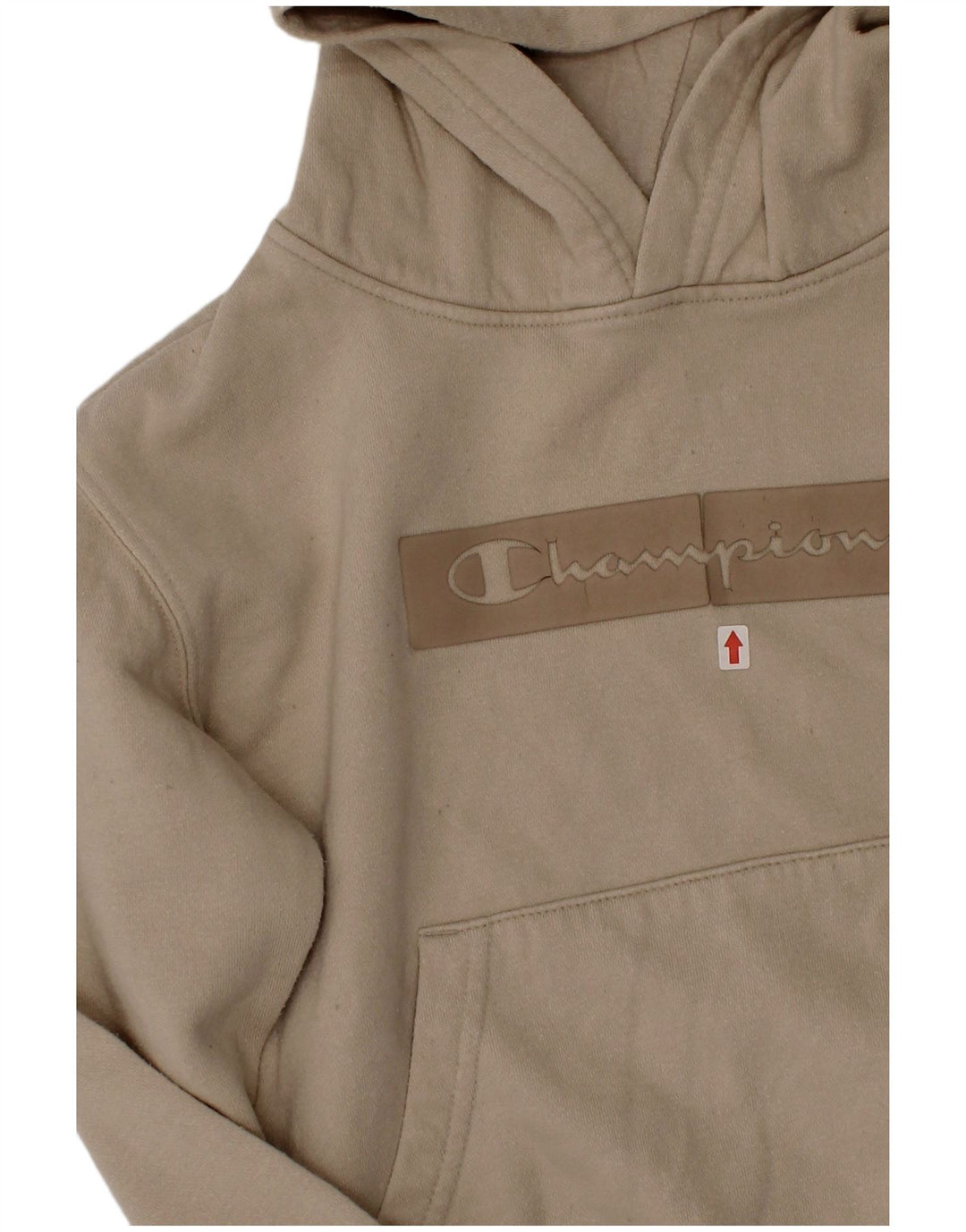 Jumper com capuz gráfico Champion Boys 3-4 anos algodão bege