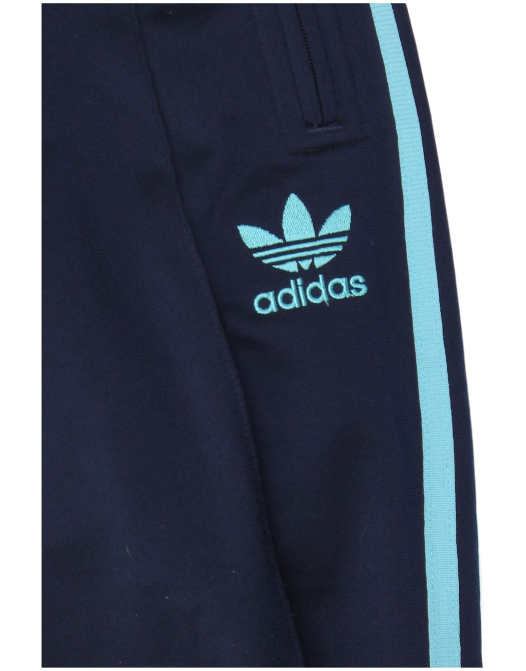 Calça de treino feminina Adidas EU 36 pequena azul marinho poliéster