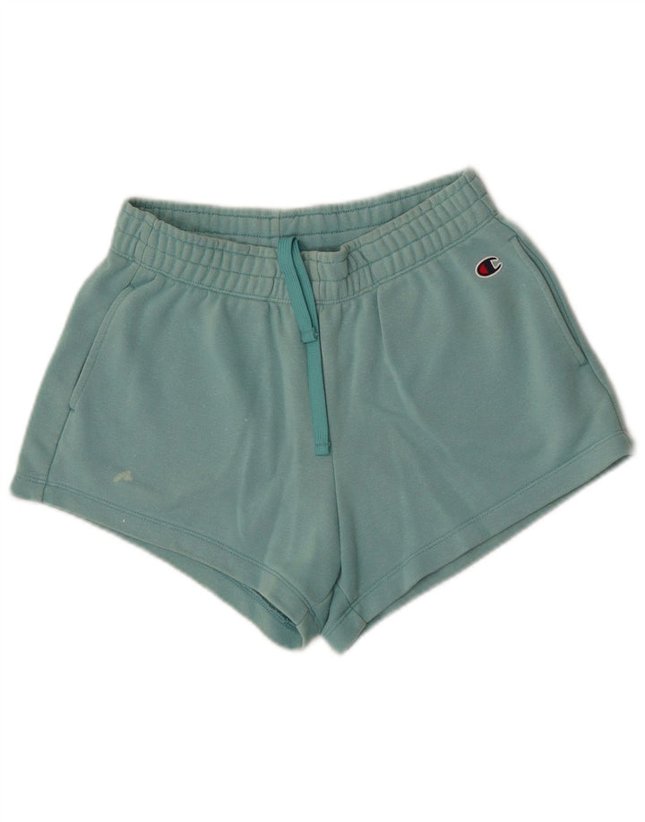 Shorts esportivos femininos Champion UK 10 pequeno turquesa