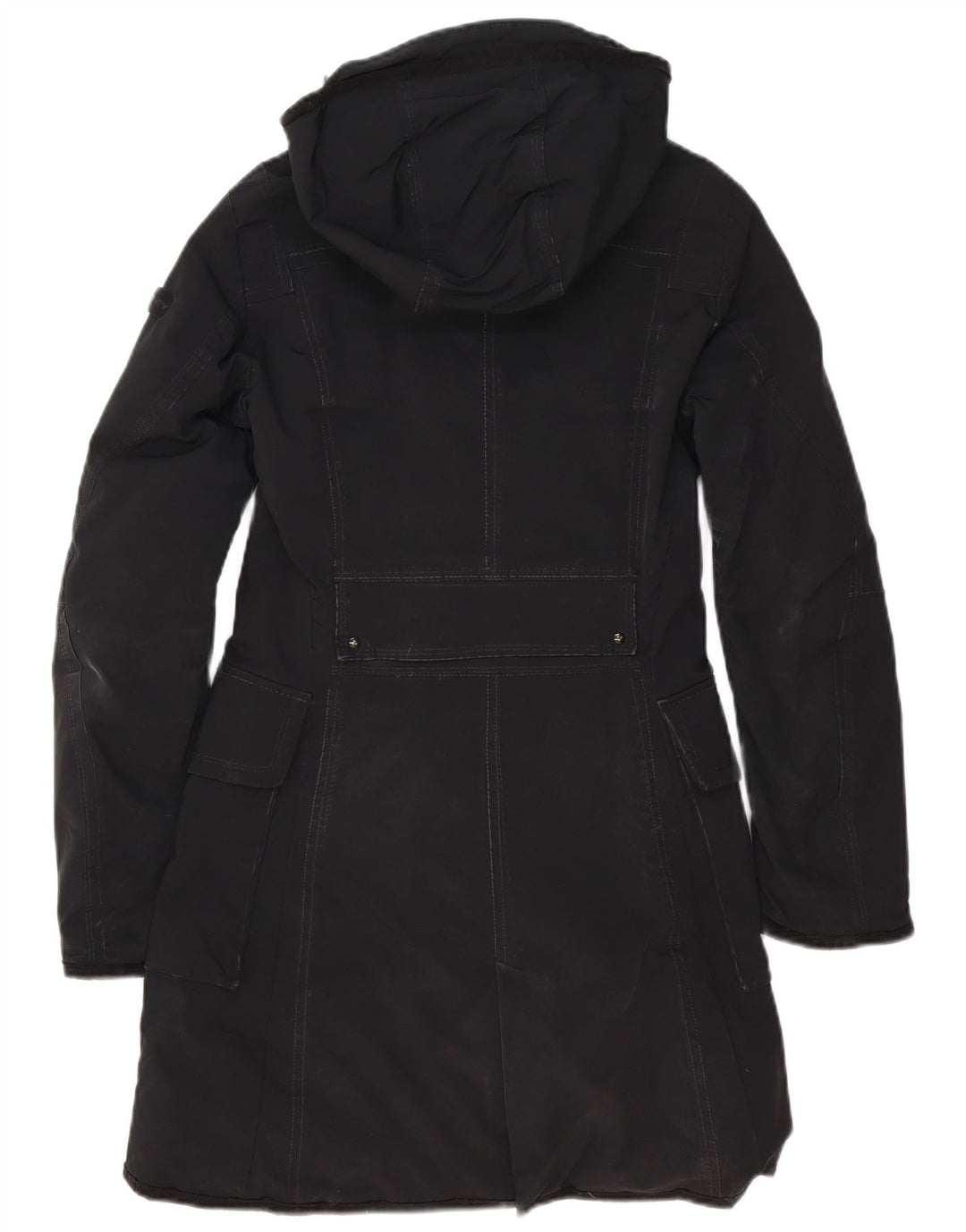 Casaco feminino acolchoado com capuz PEUTEREY IT 42 poliéster preto médio