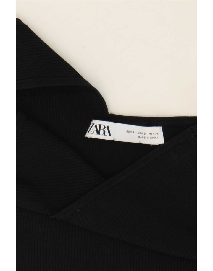 Macacão feminino de um ombro Zara Reino Unido 8 pequeno preto