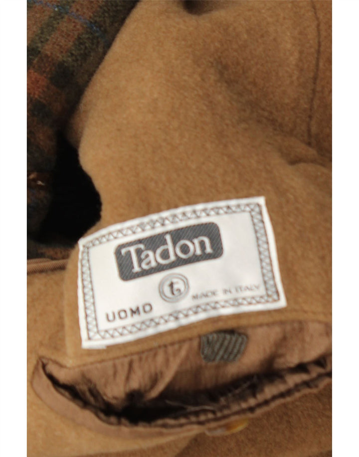 Casaco Duffle Masculino Tadon Reino Unido 36 Pequeno Marrom