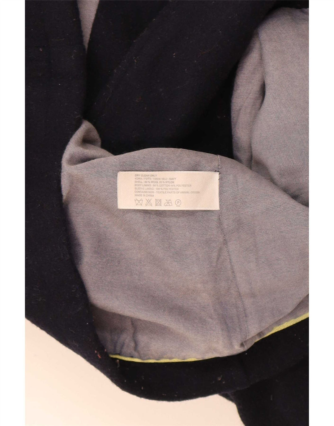 Fat Face Womens Pea Coat Reino Unido 10 Lã Azul Marinho Pequeno