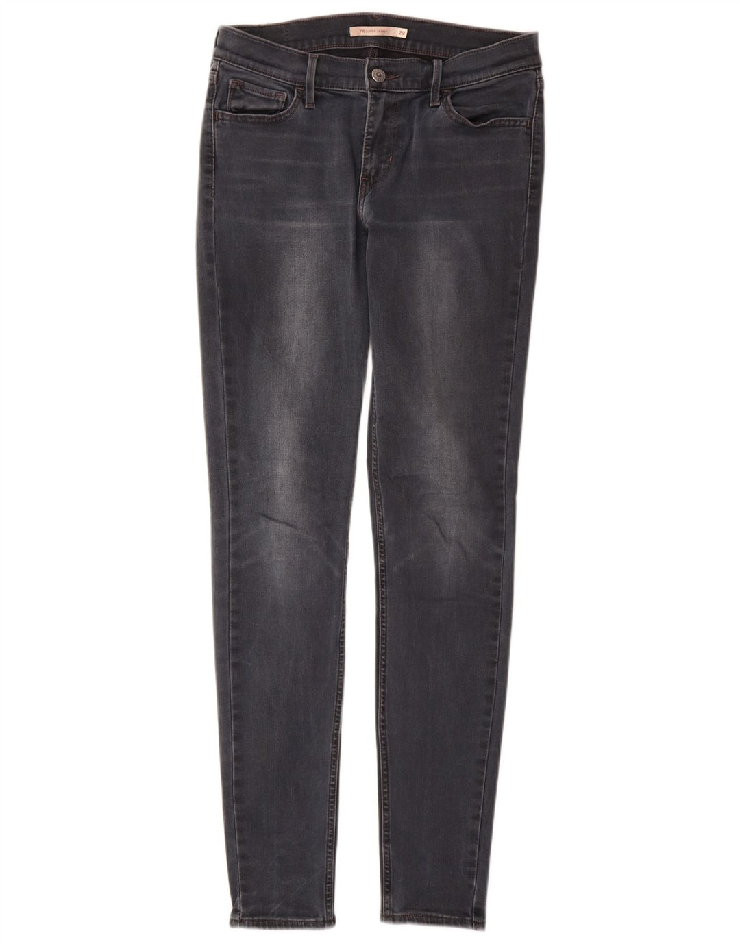 Calça jeans feminina Levi's 710 Super Skinny W29 L31 cinza