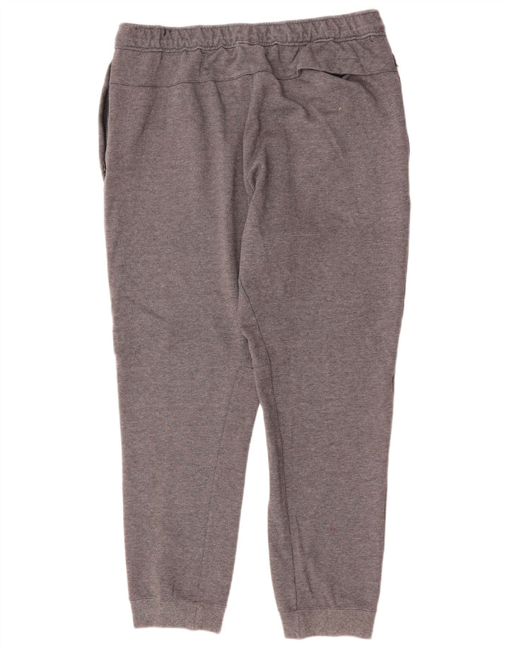 Calça de treino masculina Nike joggers grande algodão cinza