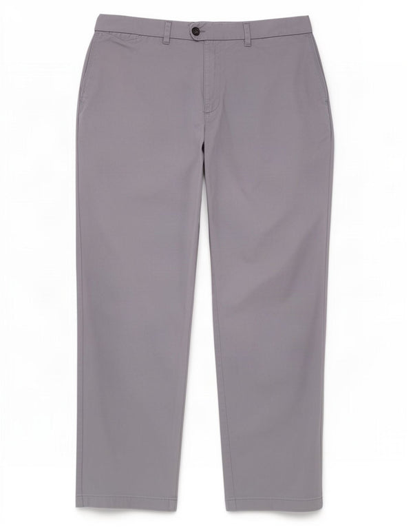 Calça masculina reta regular Marks & Spencer W44 L31 algodão azul