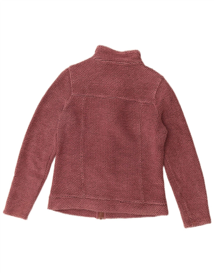 Casaco de treino feminino estranho UK 8 algodão rosa pequeno