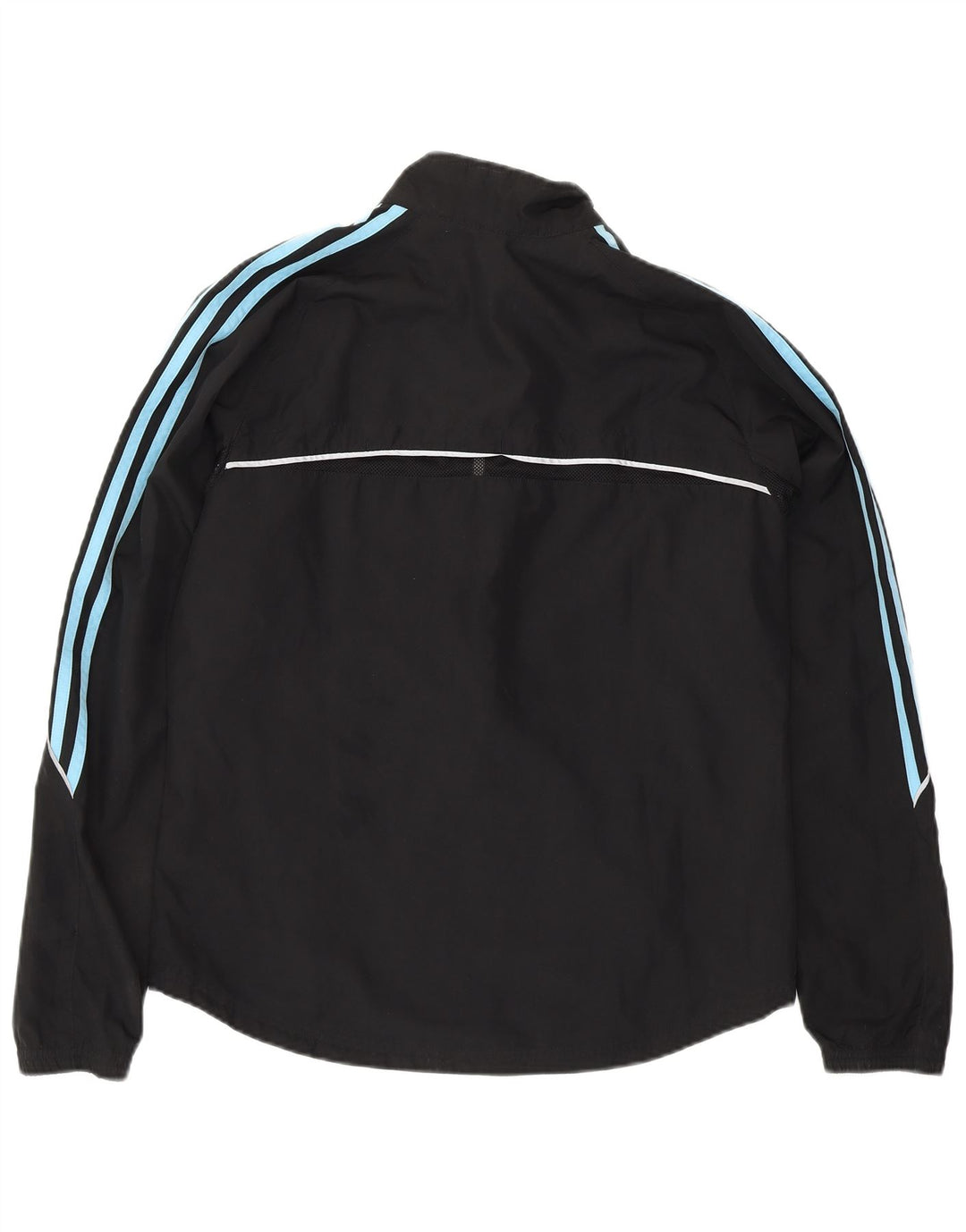 ADIDAS Womens Tracksuit Top Jacket UK 14 Grande Preto