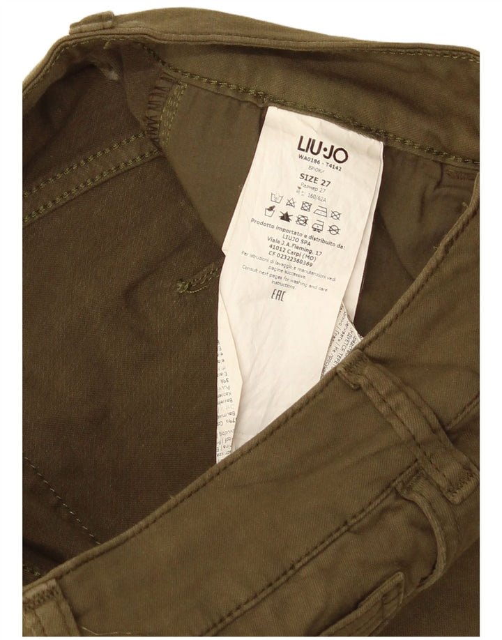 Liu Jo Jeans Slim Feminino W27 L25 Algodão Cáqui