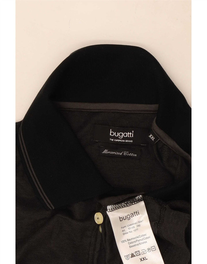 Camisa polo masculina Bugatti 2XL algodão preto