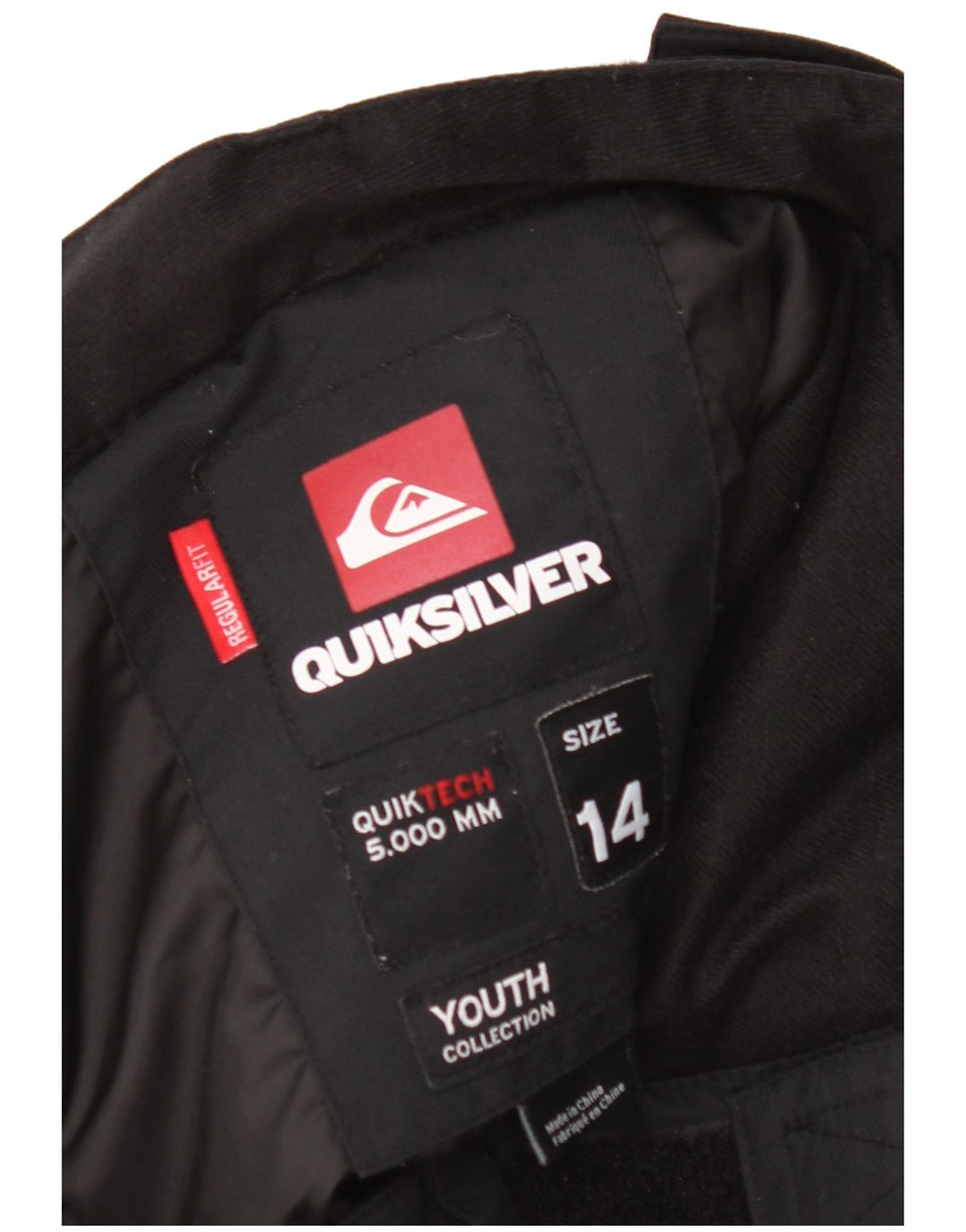 Calças de esqui Quiksilver Boys 13-14 anos preto poliamida