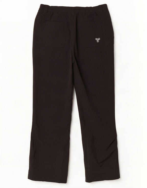 Calça corta-vento feminina Jack Wolfskin UK 12/14 médio W32 L30 preta