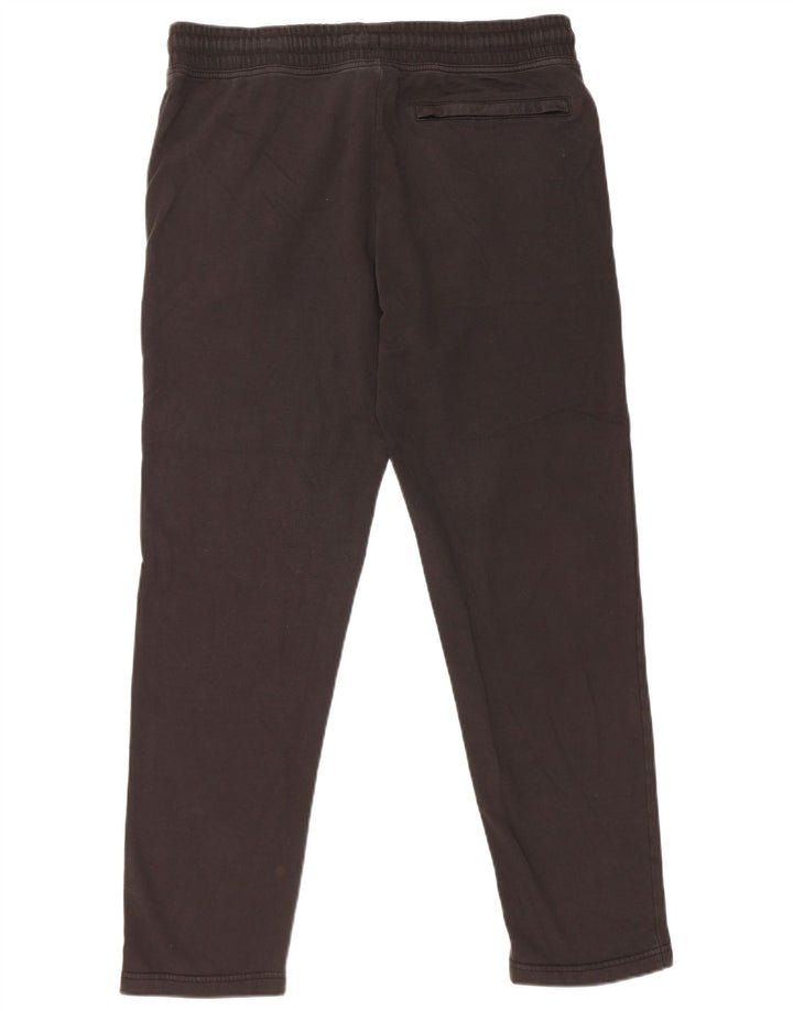 Calça de treino masculina Marks & Spencer de algodão preto médio