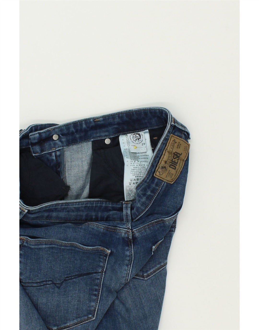 DIESEL Womens Skinny Jeans W29 L31  Blue Cotton Vintage Diesel and Second-Hand Diesel from Messina Hembry 