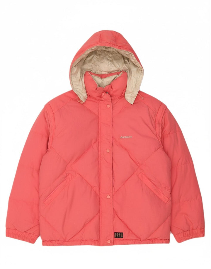 Jaqueta acolchoada reversível com capuz feminino DOLOMITE UK 18 XL rosa