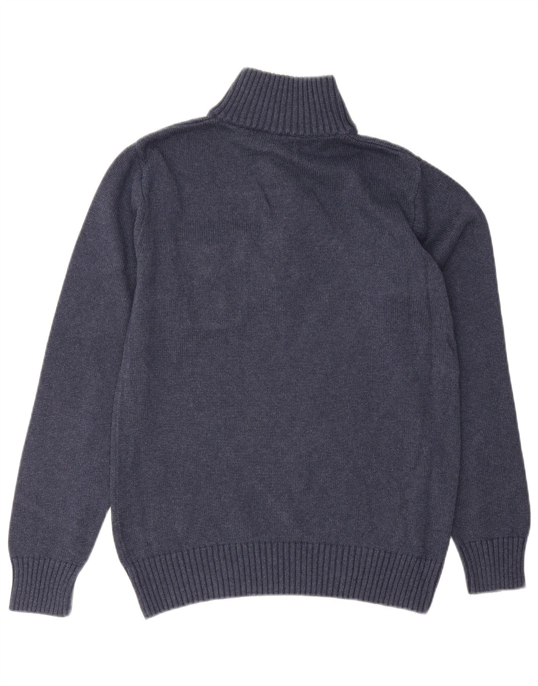 Suéter masculino Gant com gola e botão médio azul marinho