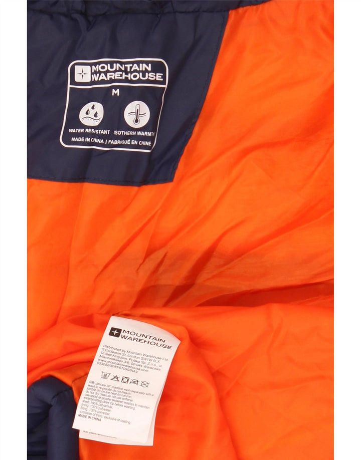 Colete acolchoado masculino Mountain Warehouse UK 38 poliamida azul marinho médio