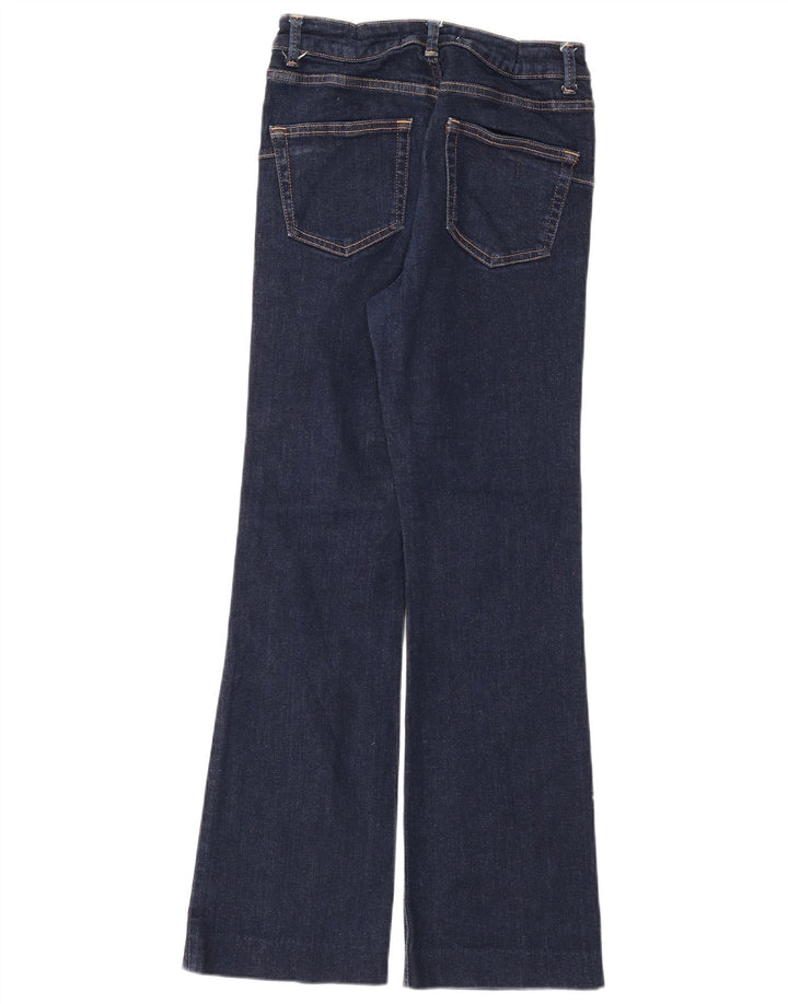 Zara Jeans Bootcut Feminino EU 38 Pequeno W28 L29 Azul Marinho Algodão