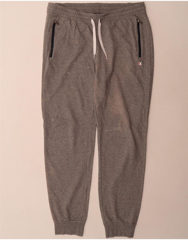 Calça de treino masculina Champion Joggers XL cinza algodão