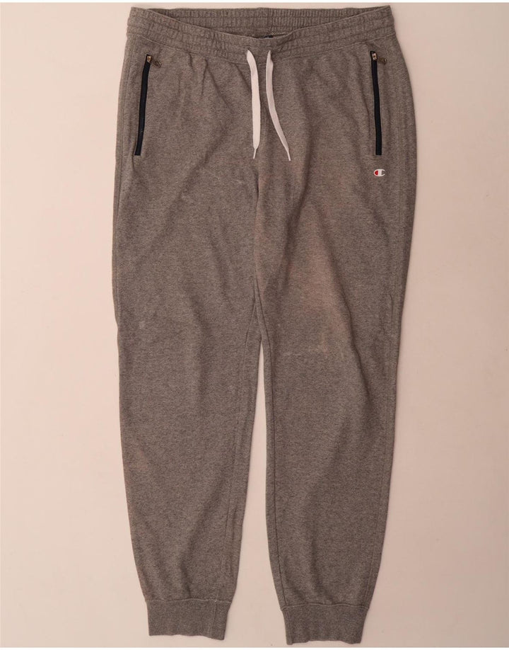 Calça de treino masculina Champion Joggers XL cinza algodão