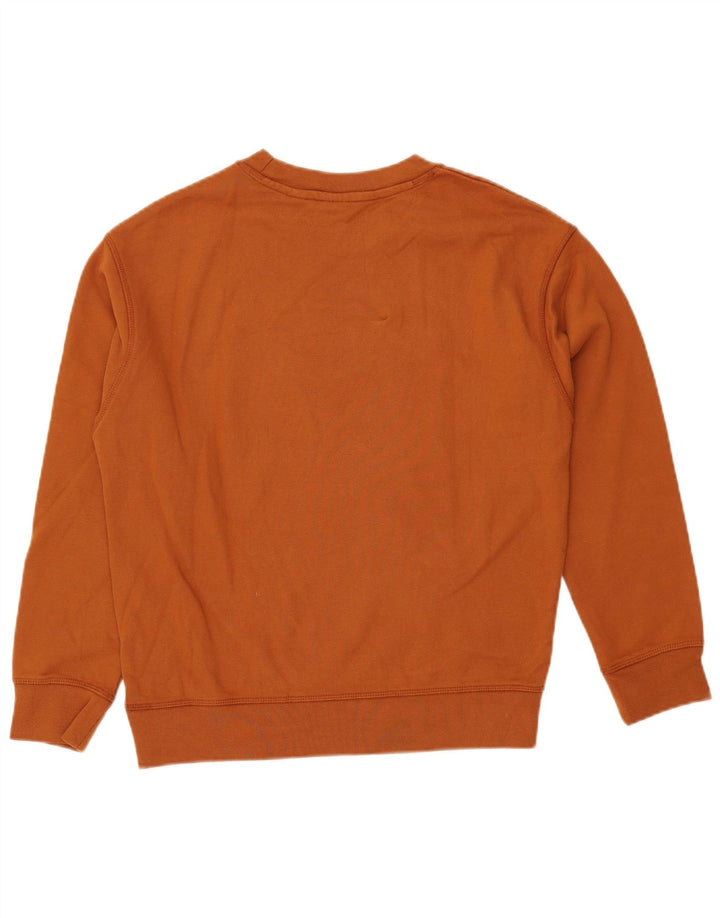 Moletom feminino oversized gráfico LEVI'S Reino Unido 10 pequeno algodão marrom