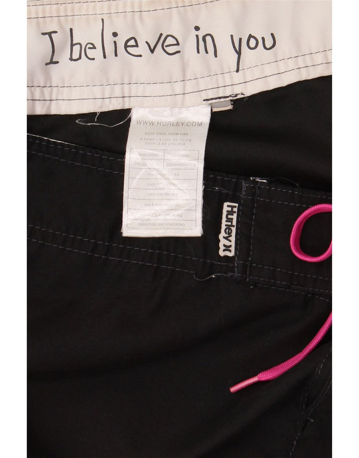 HURLEY Calção de banho masculino gráfico grande poliéster preto