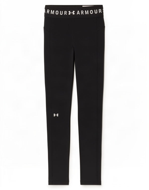 Under Armour Womens Heat Gear Graphic Leggings Reino Unido 8 Pequeno Poliéster Preto