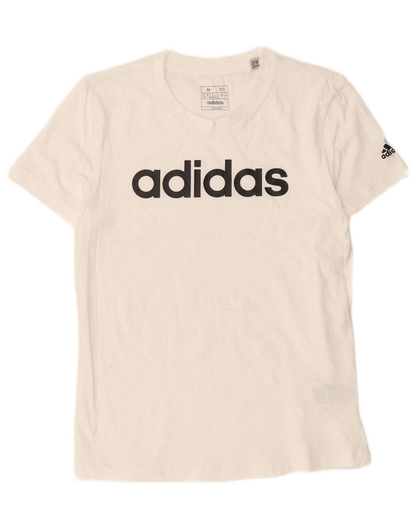 Camiseta Adidas Feminina Graphic Top UK 12 Médio Algodão Branco