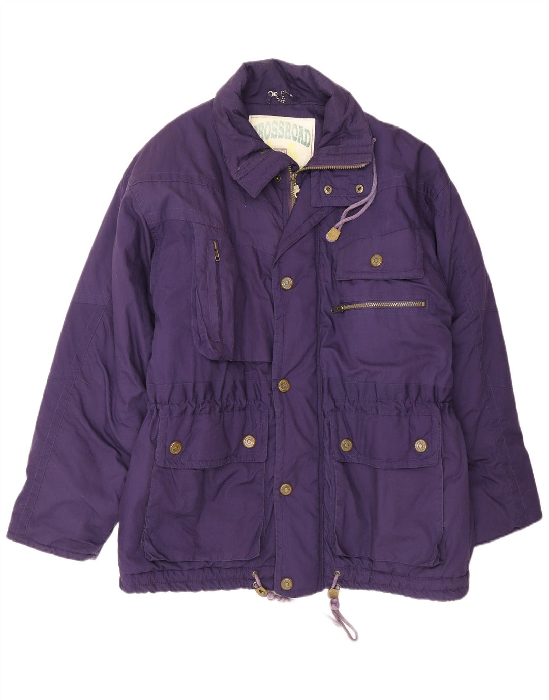 Jaqueta utilitária masculina Crossrace UK 50 poliéster roxo grande