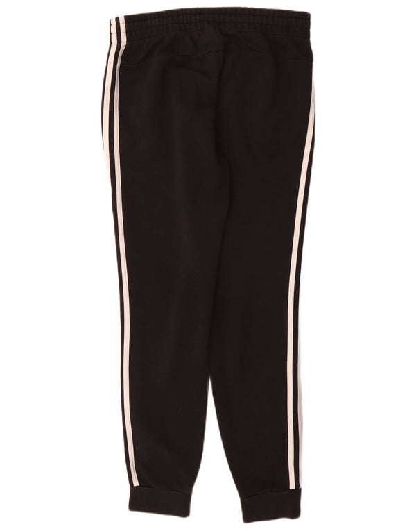 Adidas Womens Tracksuit Calças Joggers UK 12/14 Médio Algodão Preto
