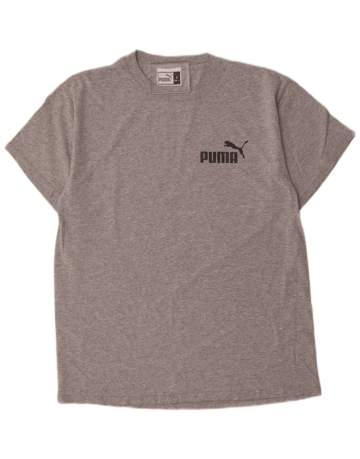 Camiseta gráfica masculina PUMA grande cinza