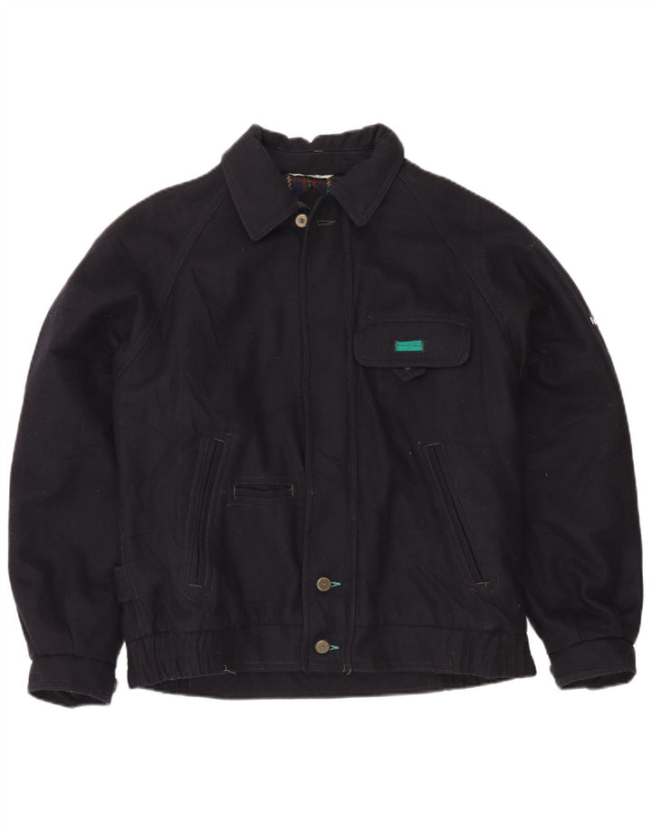 Jaqueta corta-vento masculina Faciba IT 48 lã azul marinho médio