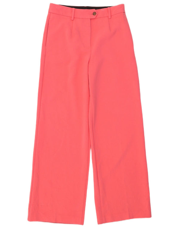 Calça feminina de cintura alta Marks & Spencer Reino Unido 12 médio W30 L32 rosa
