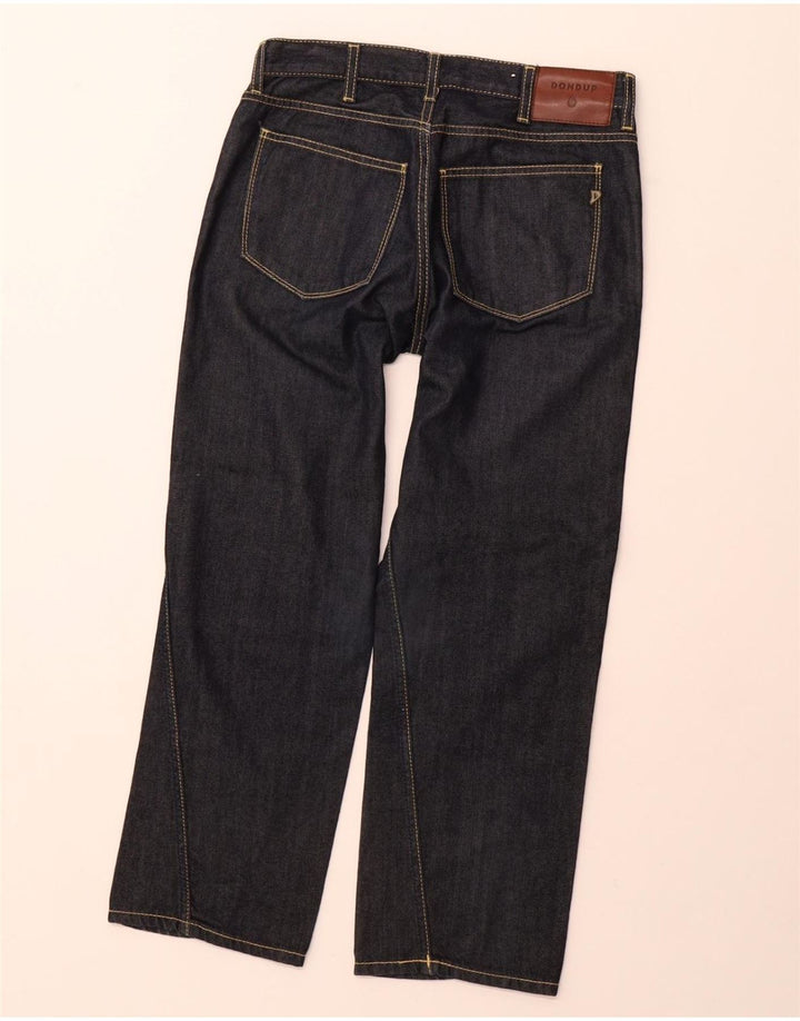 DONDUP Jeans retos femininos W28 L26 algodão azul marinho