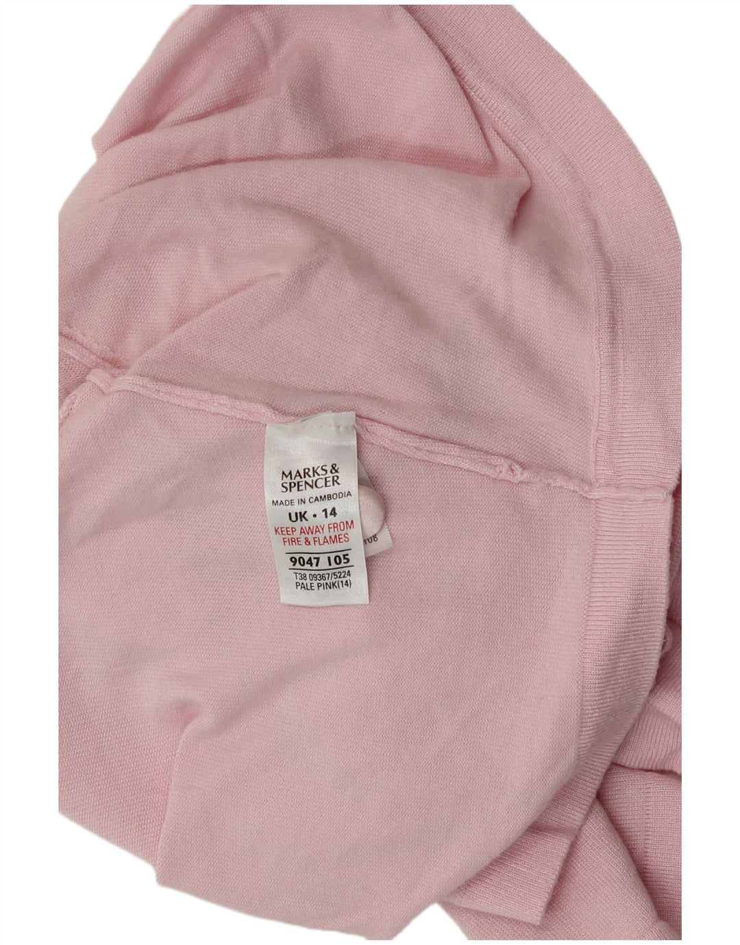 Suéter cardigã feminino de manga curta Marks & Spencer Reino Unido 14 rosa médio