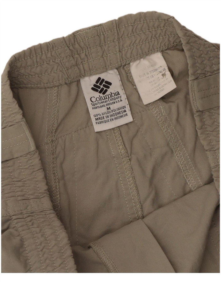 Columbia Mens Cargo Shorts Médio W32 Bege Nylon