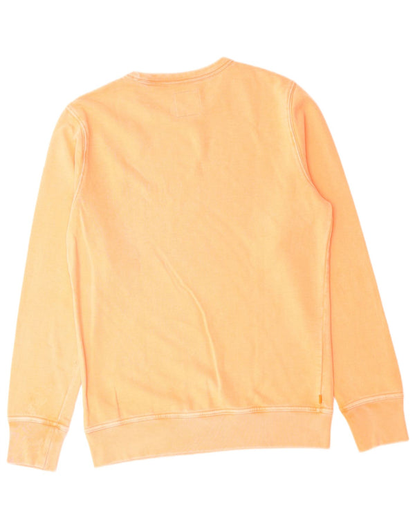 SUPERDRY moletom masculino jumper grande algodão laranja
