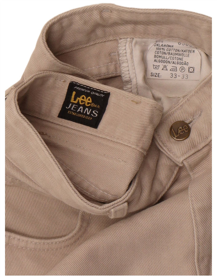 Lee Mens Oklahoma Tapered Jeans W33 L33 Cinza Algodão
